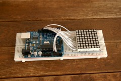 Arduino with 8x8 LED Dot Matrix