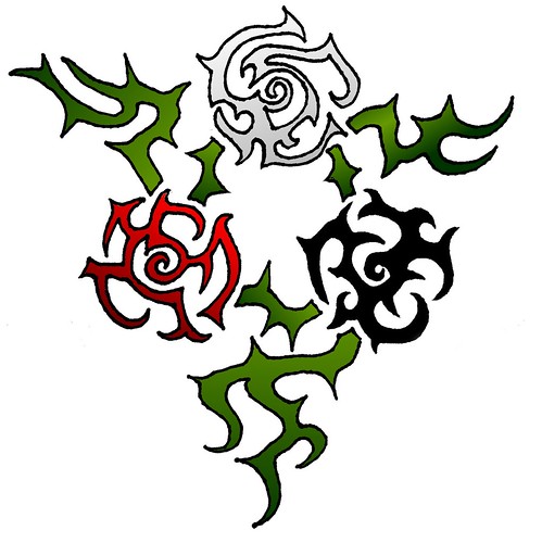  Rose Trinity · Dragon tattoo 