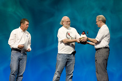 Randy Bryant, Scott McNealy and James Gosling, General Session "Java: Change (Y)Our World" on June 2, JavaOne 2009 San Francisco