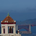 San Francisco steeple and bridge
