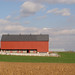 Large red barn