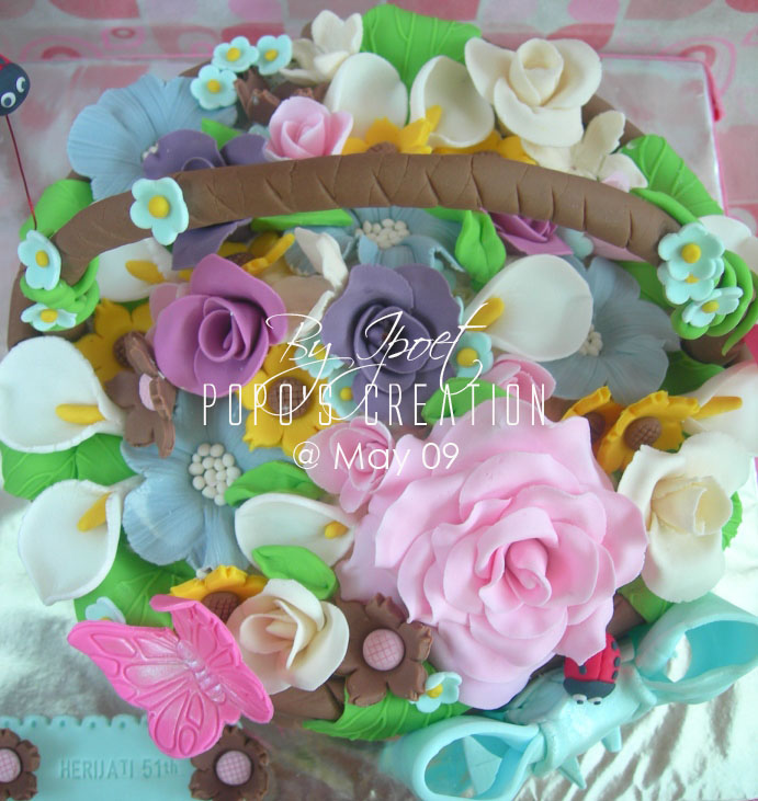 Basket Flower's Cake
