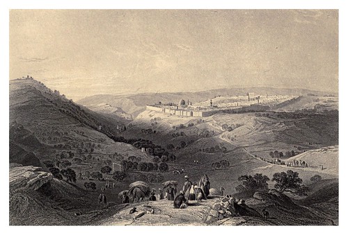 009- El monte de los olivos desde el Noreste-Bartlett, W. H. 1840-1850
