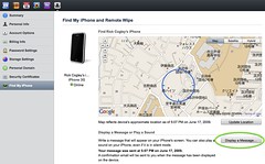 "Find My iPhone" via MobileMe