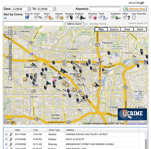 Anaheim Crime Map - Showing Crime in Anaheim, CA - Crime Statistics - Crime Alerts - Crime Stops Here by you.