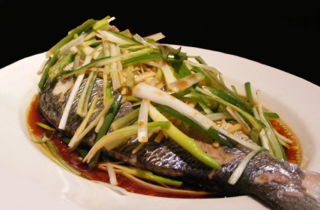 healthy chinese steamed fish