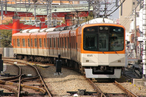 Hanshin9300series in Amagasaki(Hanshin),Amagasaki,Hyōgo,Japan 2009/2/14