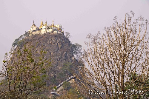 mount popa from a distance