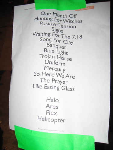 Bloc Party setlist in Minneapolis 5/4/09 @ First Ave.