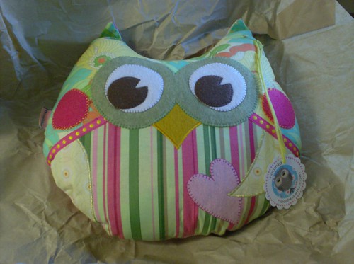 Kirby Nooshka stuffed handmade sewn owl plush toy