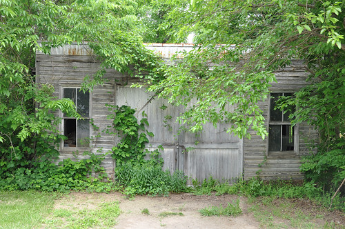 An abandoned structure on Main Street in Middletown, Virginia.