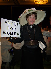 A suffragette costume