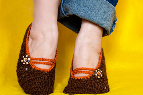 brown mary jane slippers