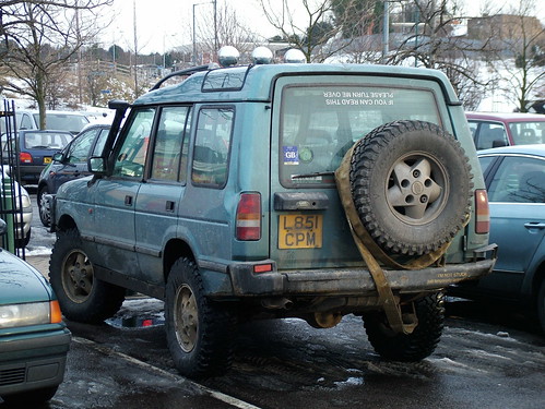 Muddy Land Rover Discovery