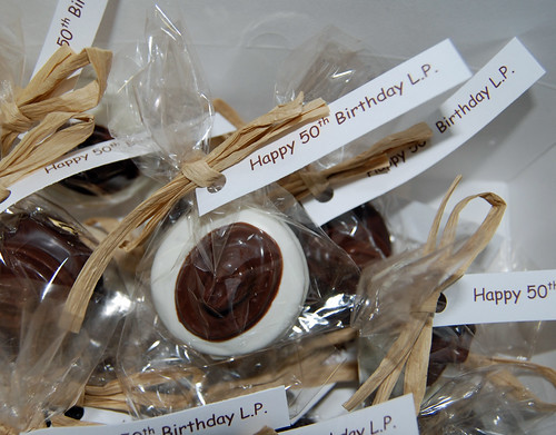 chocolate dipped oreo cowboy hat 50th birthday favors