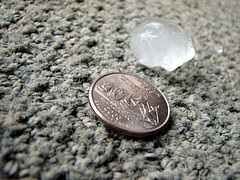 Size of hail