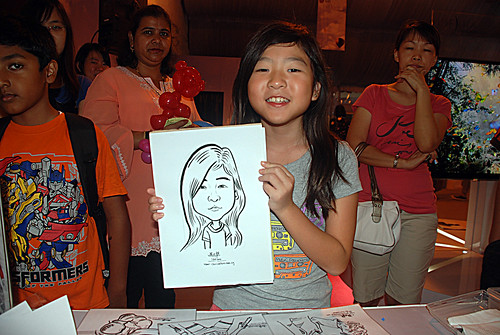 caricature live sketching for LG Infinia Roadshow - day 2 -14