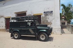 Land Rover at the old Soap Works, Ilha do Mocambique