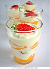 Peach & Strawberry Yoghurt Parfaits by happy homebaker