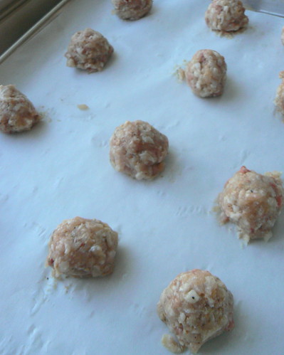 Portioned Chicken meatballs