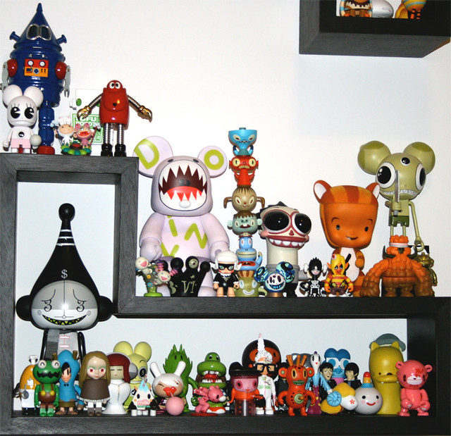 Our toy shelves by blinkonmynose