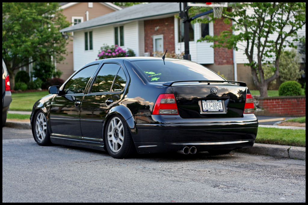 My MK4 Jetta between selling my old wheels and getting my new ones on 16 