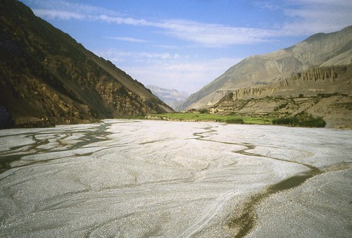Vallée asséchée de la Kali Gandaki