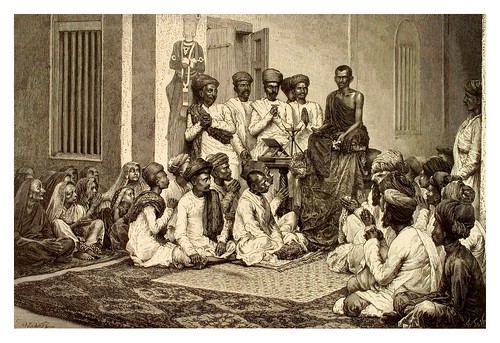 008-Sermon religioso en Bombay-La India en palabras e imágenes 1880-1881- © Universitätsbibliothek Heidelberg