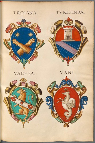 Familienwappen kleinerer Adelshäuser von Verona mit Buchstaben k