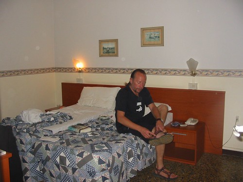 Onze kamer in Hotel Arno