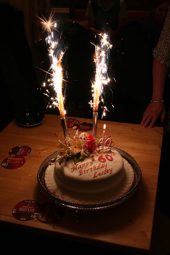big birthday cake sparklers