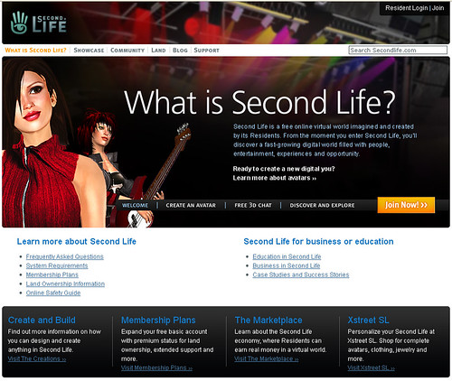second life what is web page linden lab