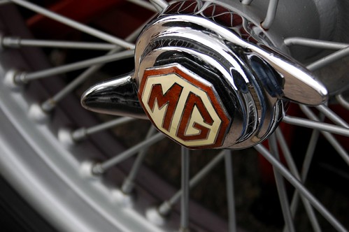 Classic MG Car Badge