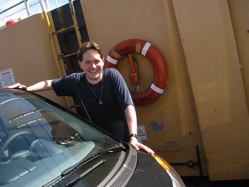 Me & Dr. Car on the Albion Ferry by Kalev.