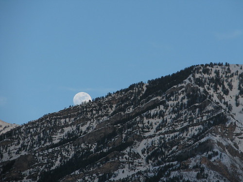 moonrise over the wasatch