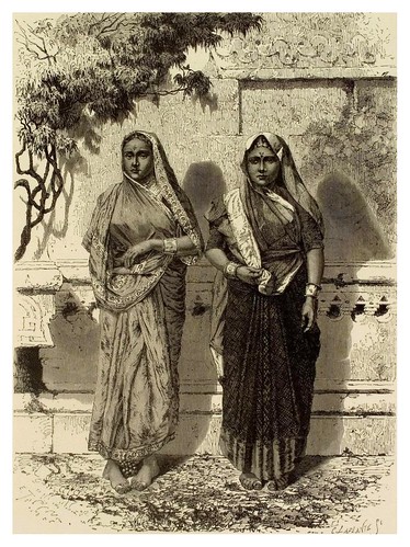 007- Mujeres indias en Festansuge-La India en palabras e imágenes 1880-1881- © Universitätsbibliothek Heidelberg