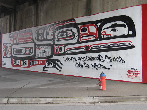 Haida art Under the Granville Bridge