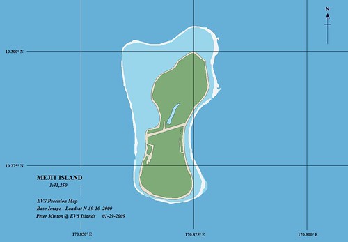 Mejit Island - EVS Precision Map (1-31,250)