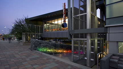 Tempe Transportation Center at dusk (by: city of Tempe)