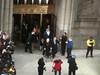 Mayor Daley leaving the City Hall for last time