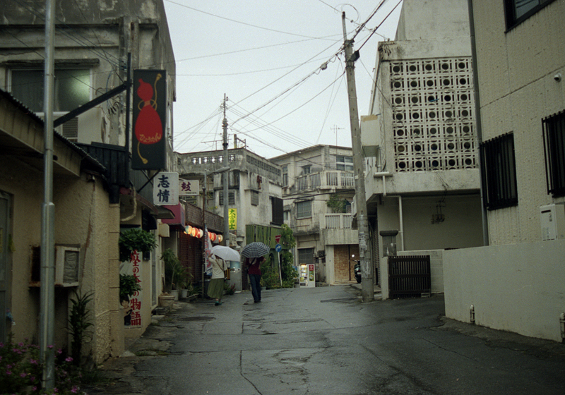 雨の沖縄