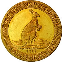 Australia Port-Phillip-Kangaroo-Office-Gold-Coin