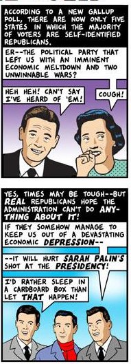This Modern World by Tom Tomorrow, 2/3/2009, Republicans, frames 2 and 5