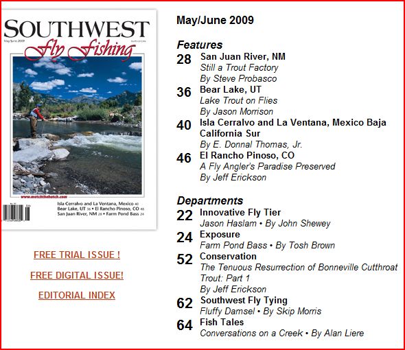 SouthWest Fly Fishing Magazine May/June 2009