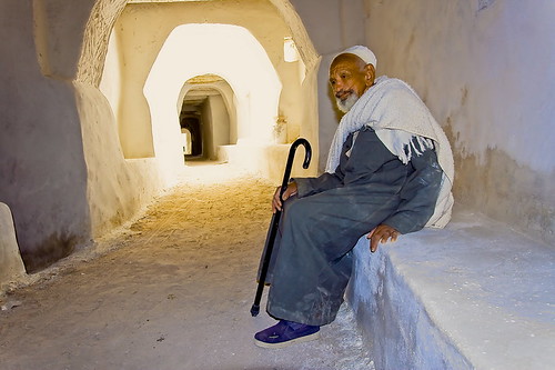 Ghadames غدامس, on his way to jomaa pray, by Mansour Ali