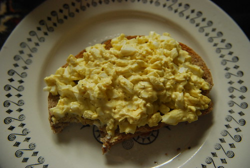 Egg salad on toast