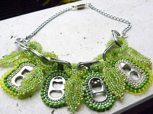 Green can Necklace