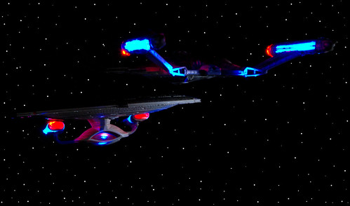 Enterprise D & NX-01 Edit w Starfield