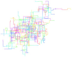 maze drawed by context free art
