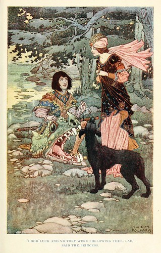 003-Charles Folkard- British fairy and folk tales -1920-La doncella del mar
